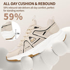 Women's Non-Slip Walking Shoes, Lightweight Cushioned Sneakers
