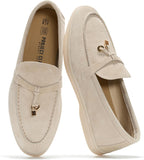 Women's Genuine Leather Slip-On Loafers with Memory Foam