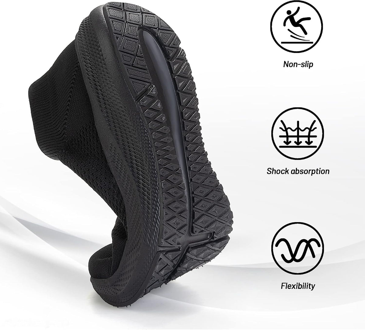 Women's Slip-On Walking Shoes with Memory Foam Insole