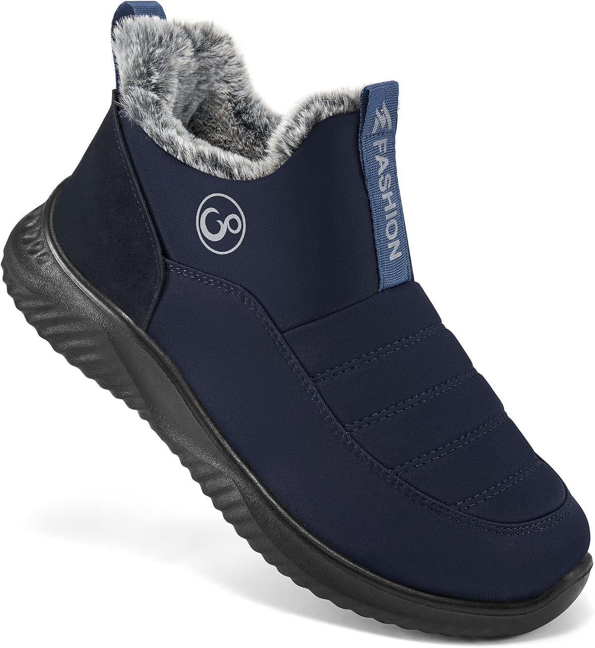 Women's Fur Lined Waterproof Snow Ankle Boots, Non-Slip