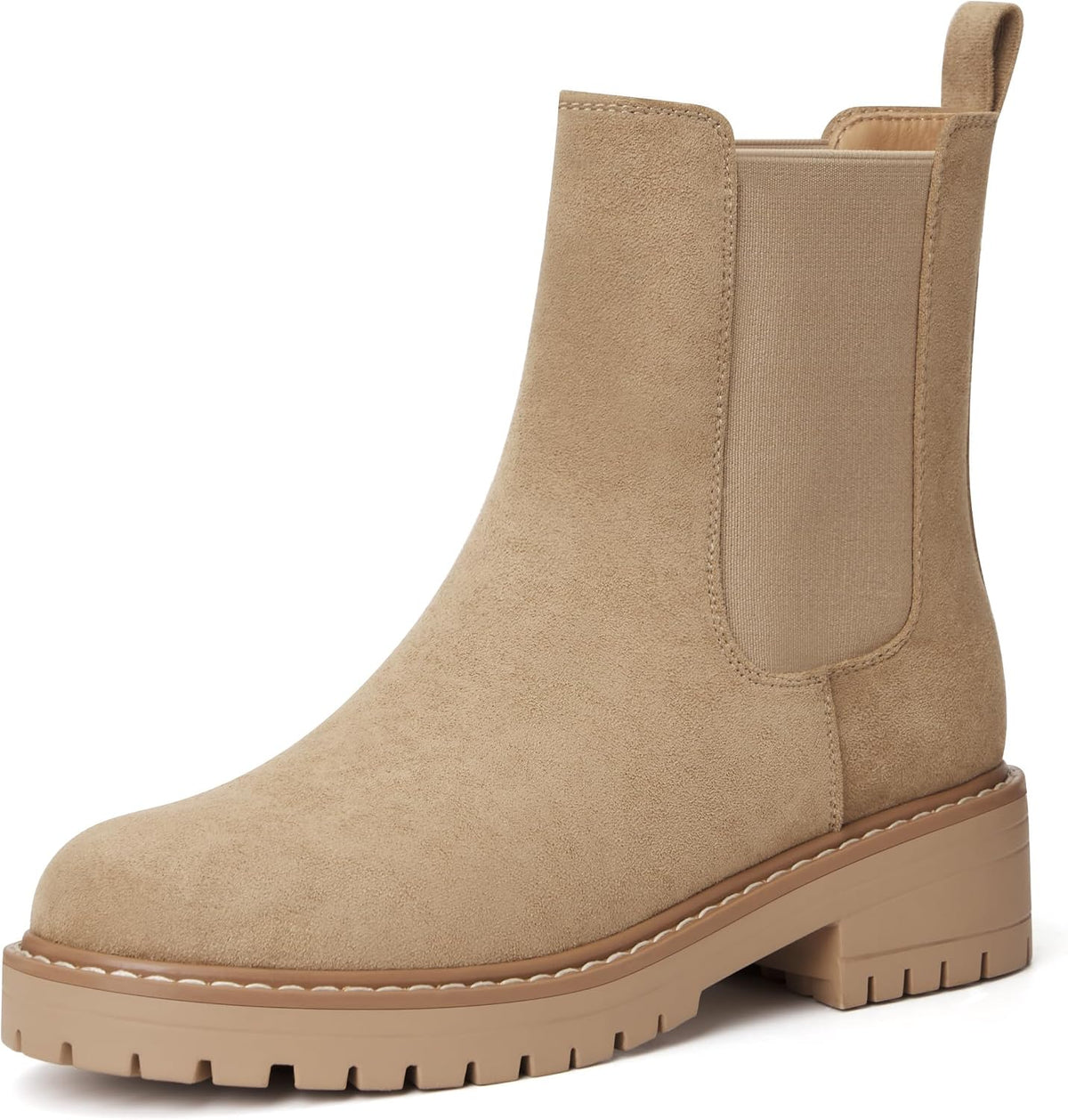Women's Chunky Block Heel Chelsea Ankle Boots, Slip-On