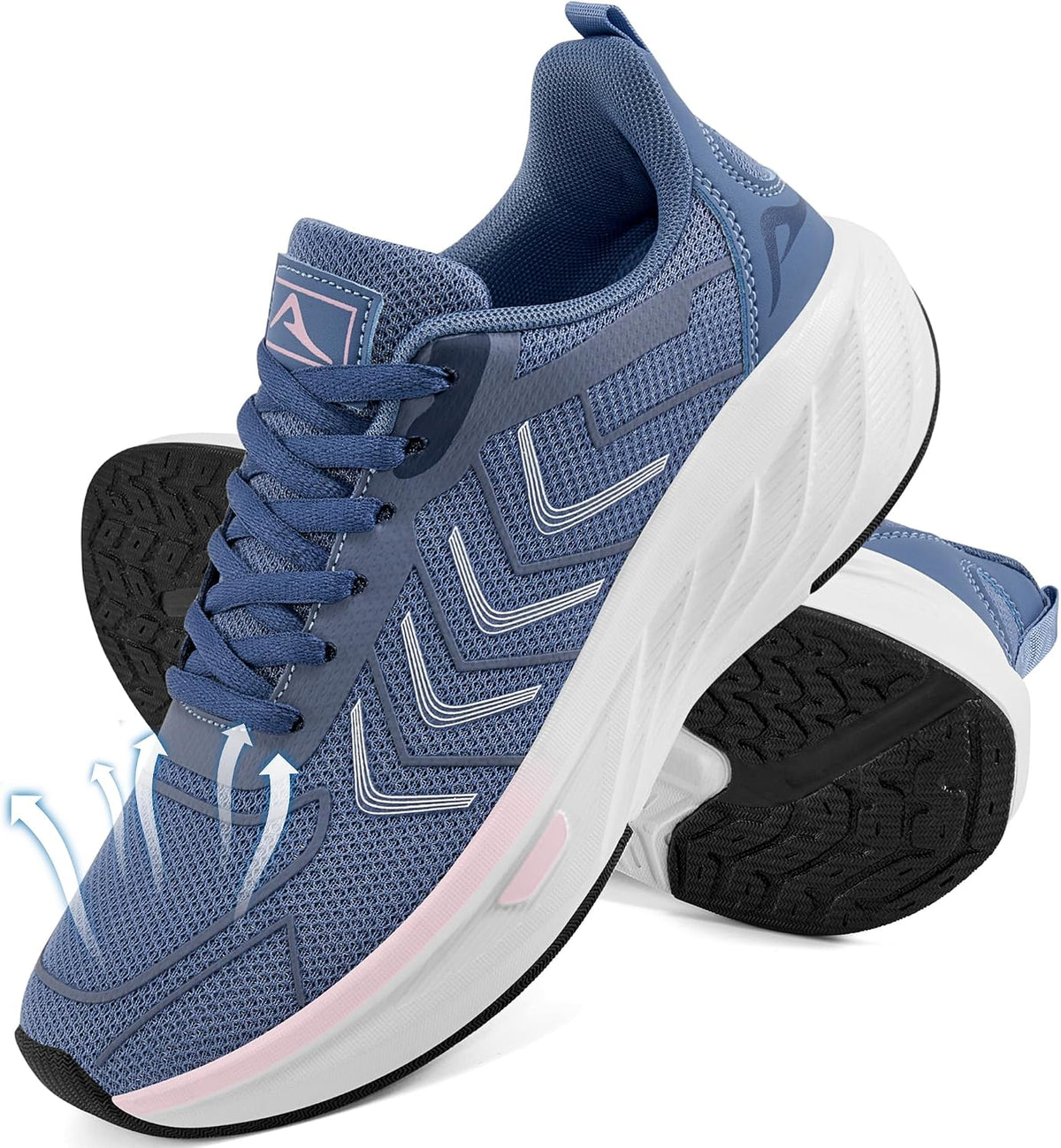 Women's Lightweight Mesh Walking Shoes, Non-Slip Sneakers