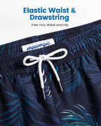Mens Swim Trunks Compression Liner Quick Dry Zipper Pockets - VacationGrabs