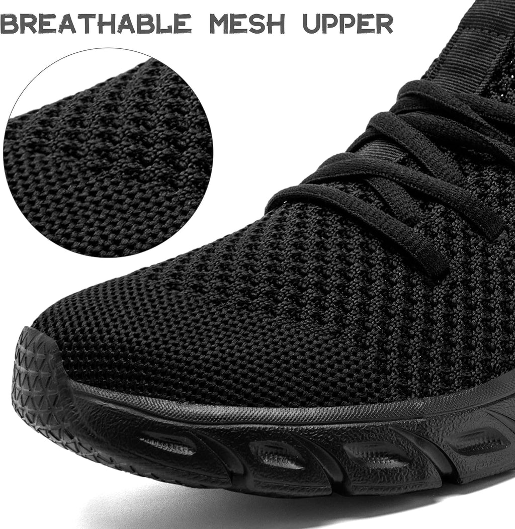 Women's Breathable Mesh Walking Sneakers, Lace-Up