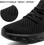Women's Breathable Mesh Walking Sneakers, Lace-Up