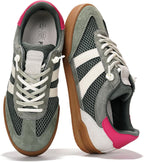 Women's White Leather Slip-On Sneakers with Memory Foam