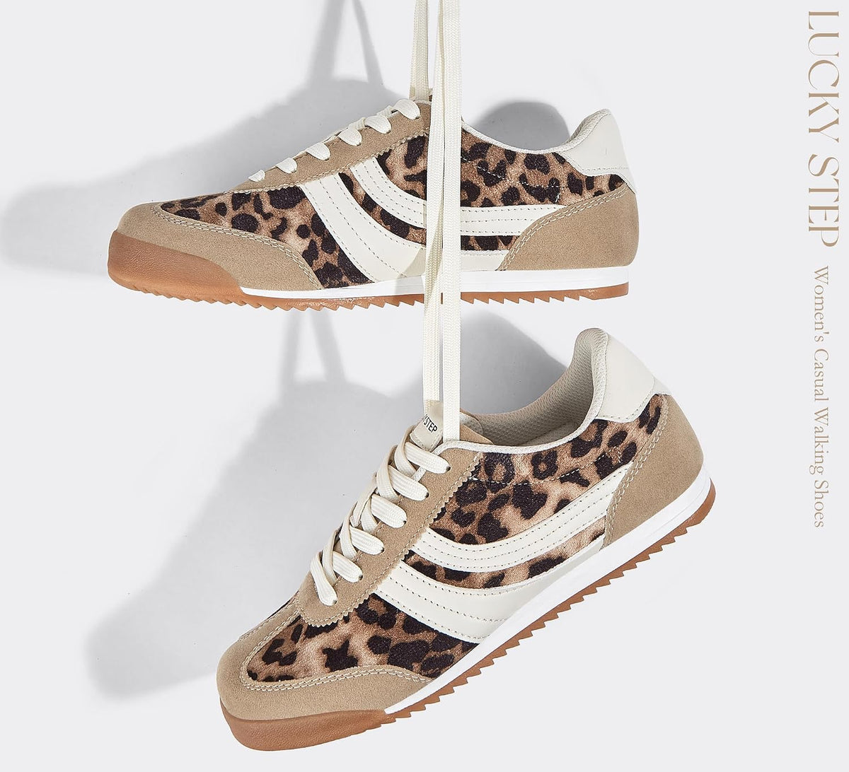 Women's Retro Tennis Sneakers - Nylon & Suede Slim Fit