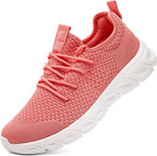 Women's Breathable Mesh Walking Sneakers, Lace-Up