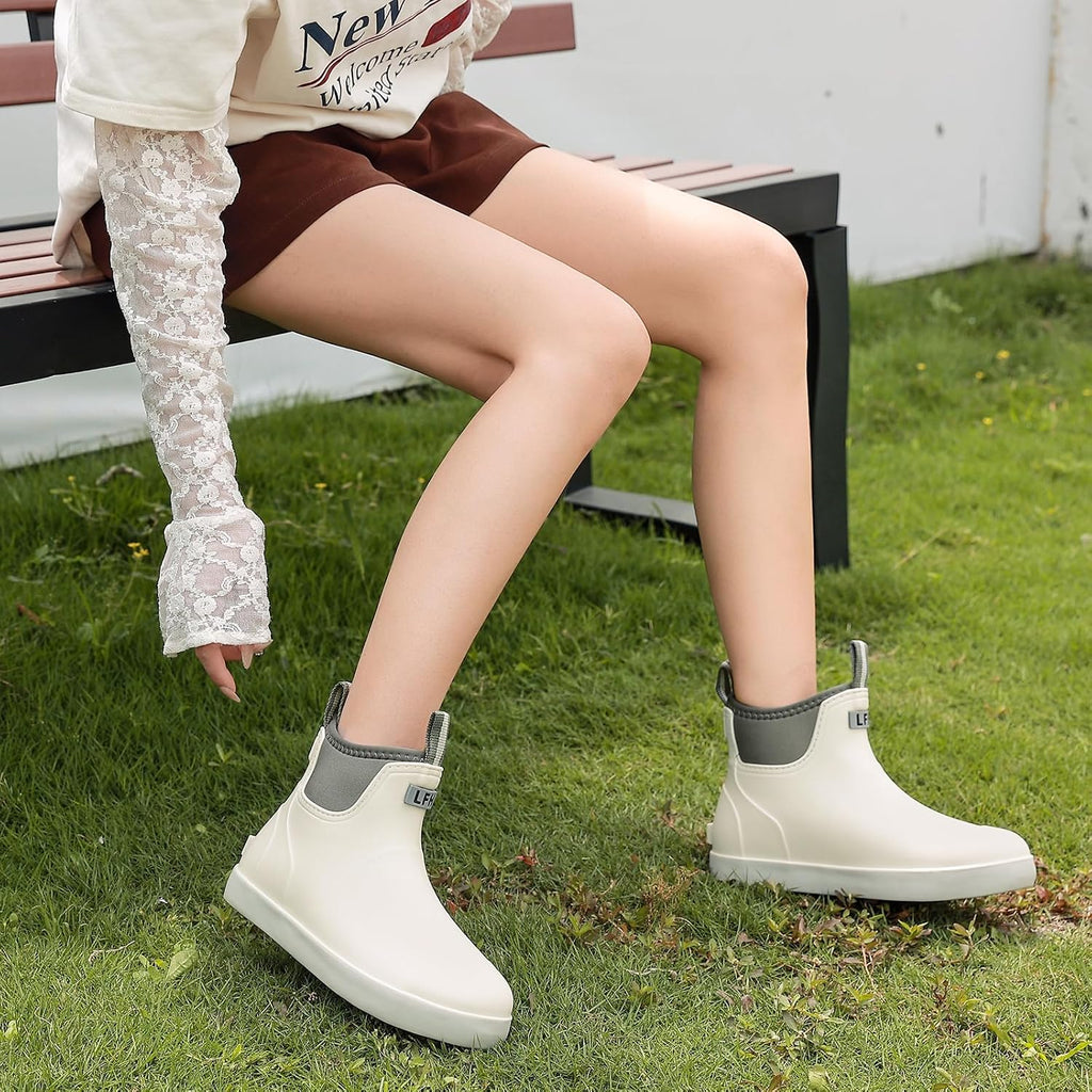 Women's Waterproof Ankle Deck Boots for Fishing & Garden