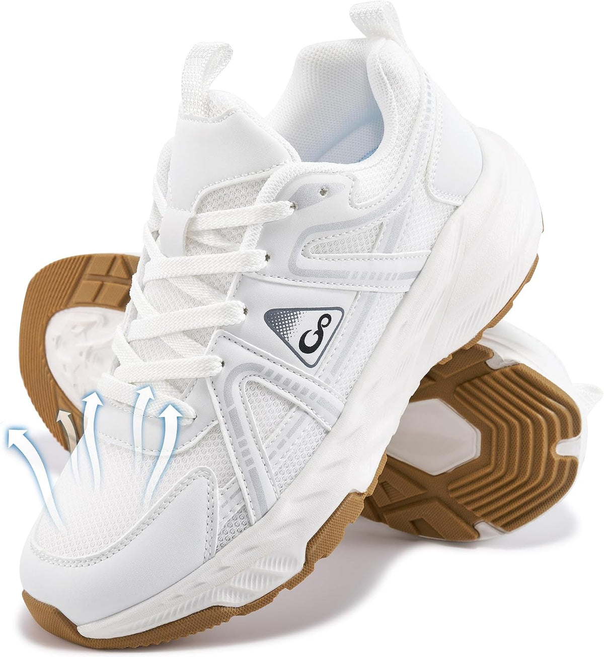 Women's Non-Slip Walking Shoes, Lightweight Cushioned Sneakers