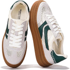 Women's Platform Sneakers with Memory Foam Insole, Lace-Up