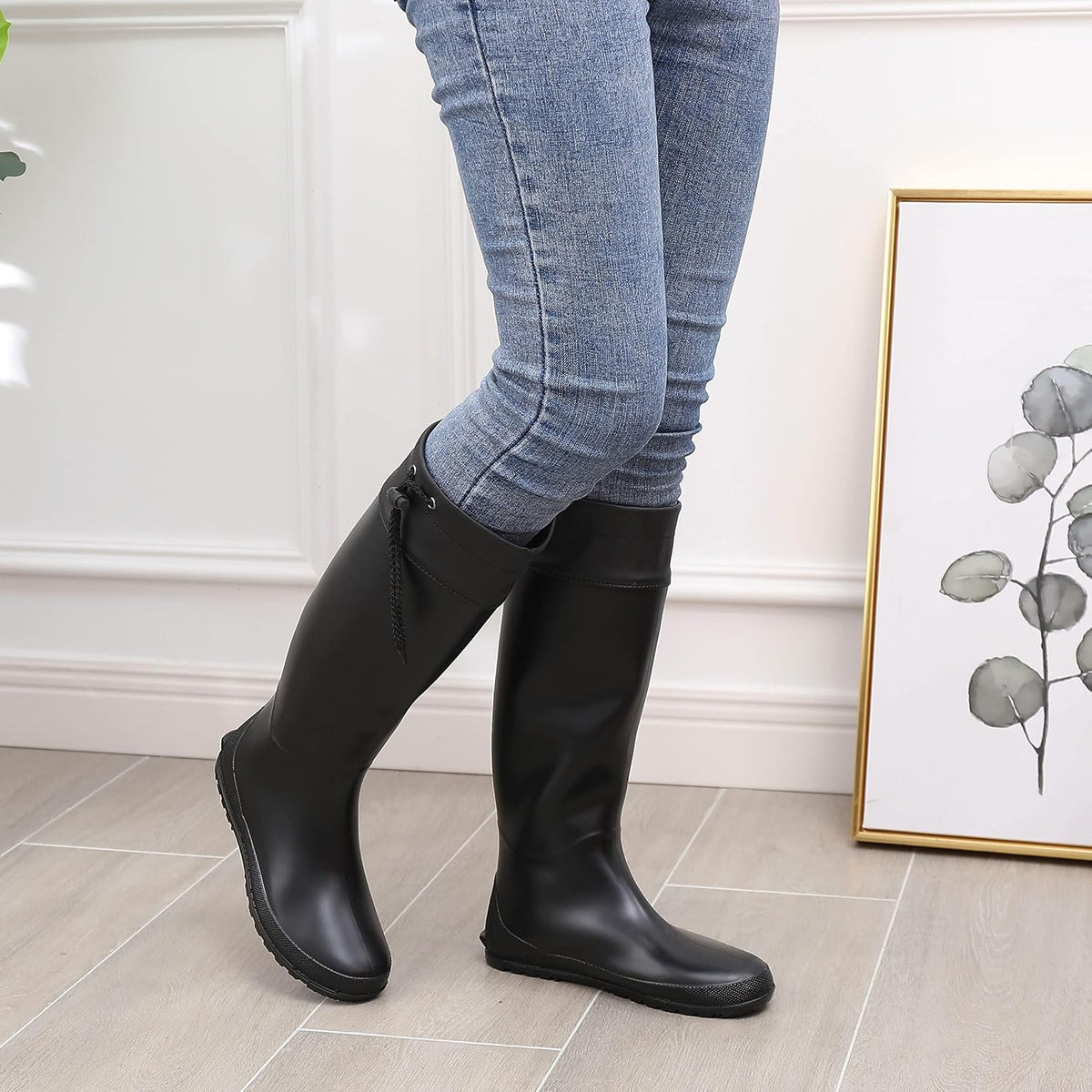 Women's Packable Lightweight Tall Rain Boots