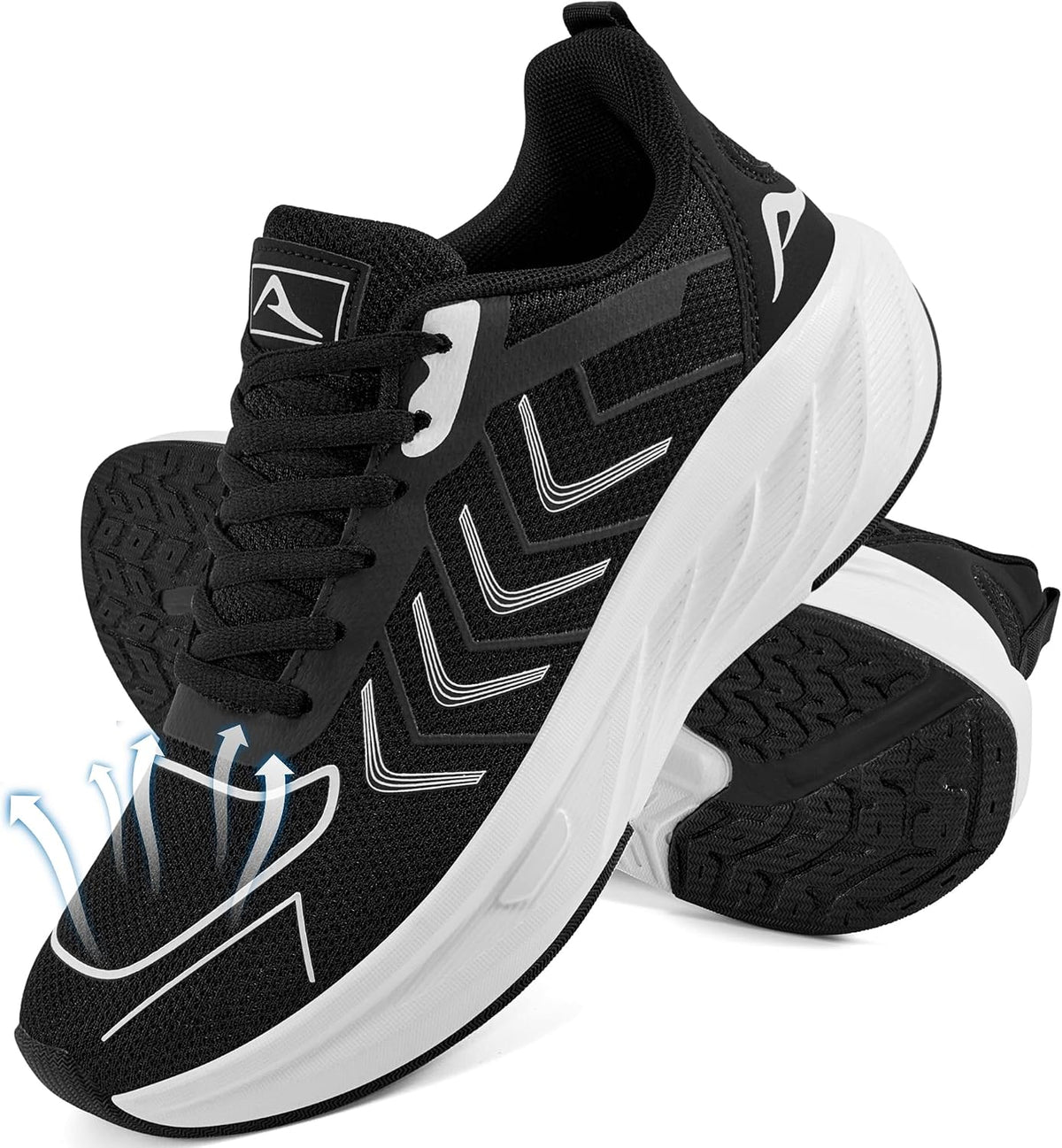 Women's Lightweight Mesh Walking Shoes, Non-Slip Sneakers