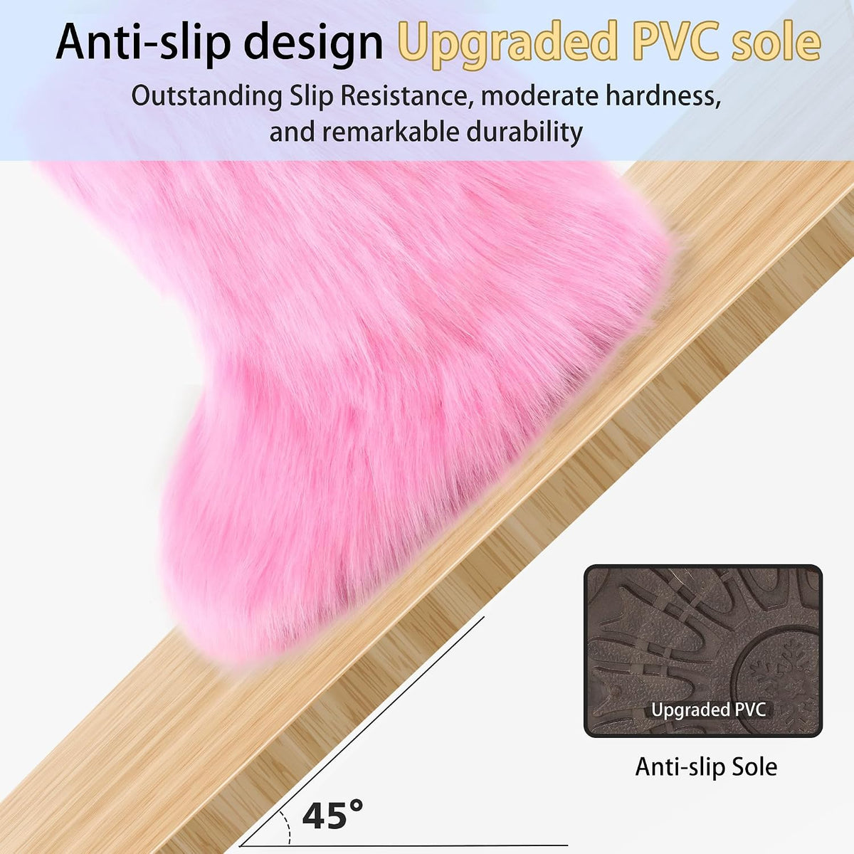 Women's Faux Fur Snow Boots – Fluffy Mid-Calf Flat Winter Boots