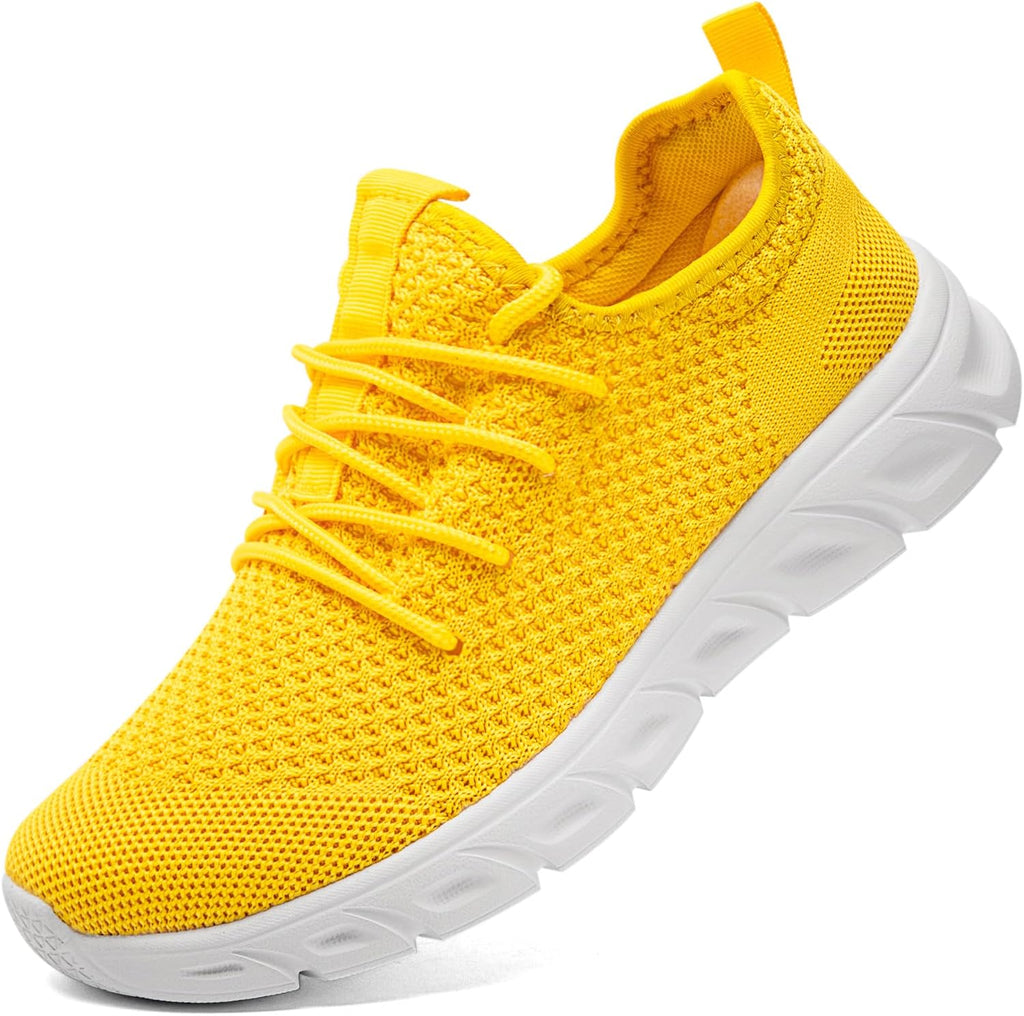 Women's Breathable Mesh Walking Sneakers, Lace-Up