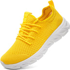 Women's Breathable Mesh Walking Sneakers, Lace-Up