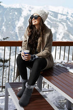 Women's Waterproof Fur Lined Snow Ankle Boots, Slip-On