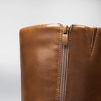 Women's Knee High Platform Boots with Inner Zipper, Round Toe
