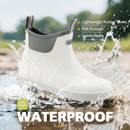Women's Waterproof Ankle Deck Boots for Fishing & Garden