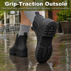Women's Waterproof Chelsea Ankle Rain Boots, Matte Finish