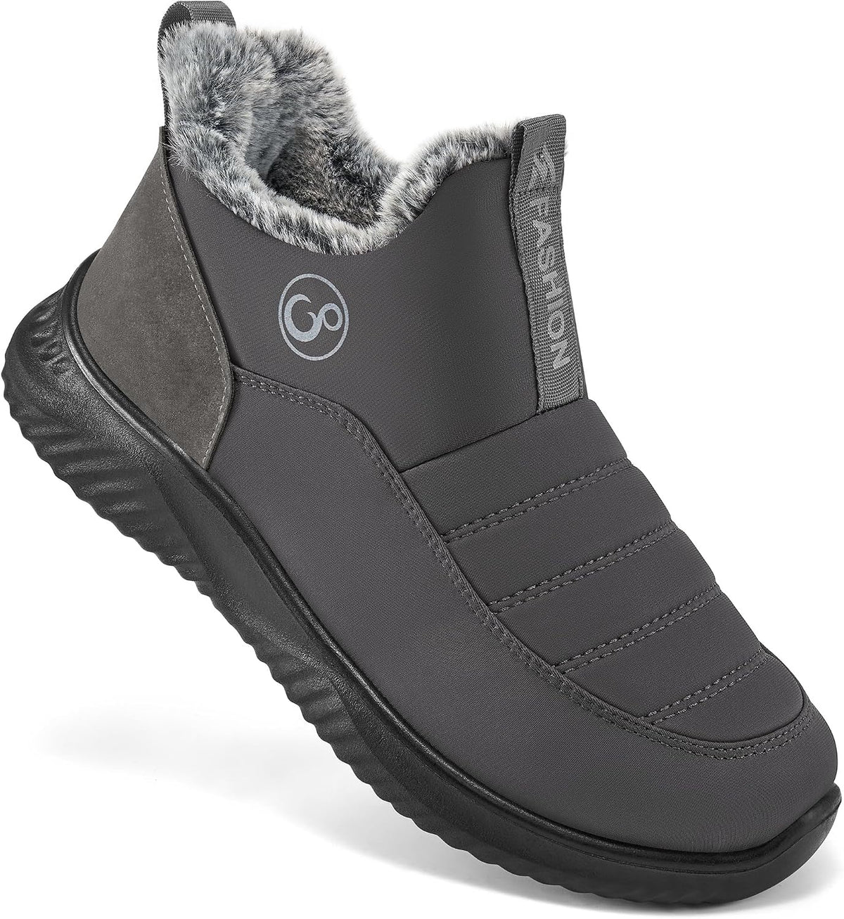 Women's Fur Lined Waterproof Snow Ankle Boots, Non-Slip