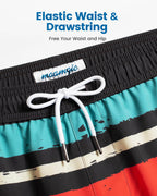 Mens Swim Trunks Compression Liner Quick Dry Zipper Pockets - VacationGrabs