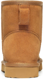 Women's Suede Mini Snow Boots with Faux Fur Lining