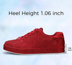 Women's Rhinestone Platform Sneakers, Mesh Upper