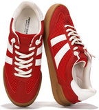 Women's White Leather Slip-On Sneakers with Memory Foam