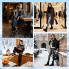 Women's Faux Fur Lined Chunky Chelsea Ankle Boots