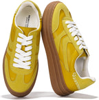 Women's Platform Sneakers with Memory Foam Insole, Lace-Up