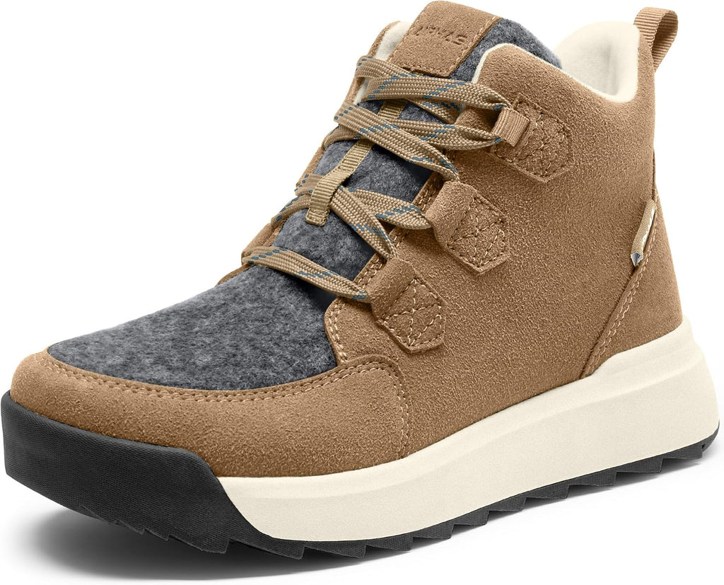 Women's Water-Resistant Lace-Up Snow Ankle Boots