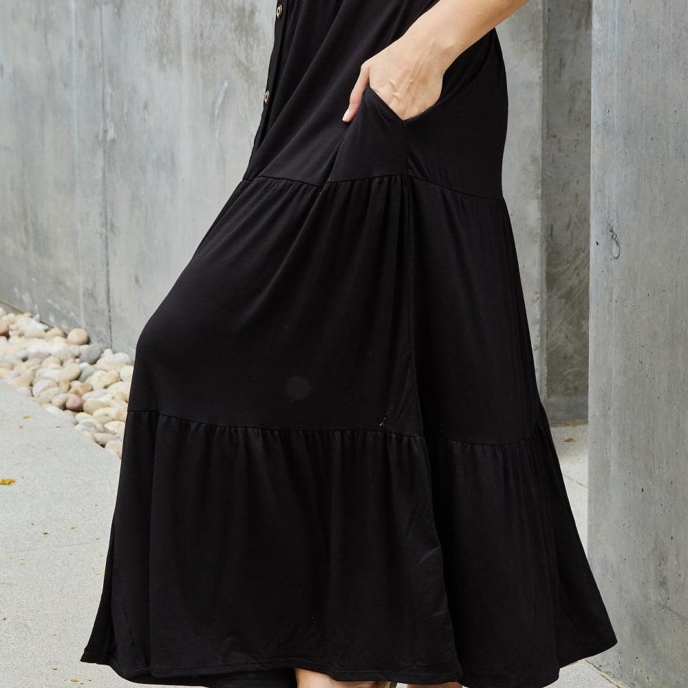 Women's Skirts Heimish So Easy Full Size Solid Maxi Skirt