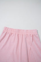 Mineral Wash Tank Top and Lined Split Skirt Set