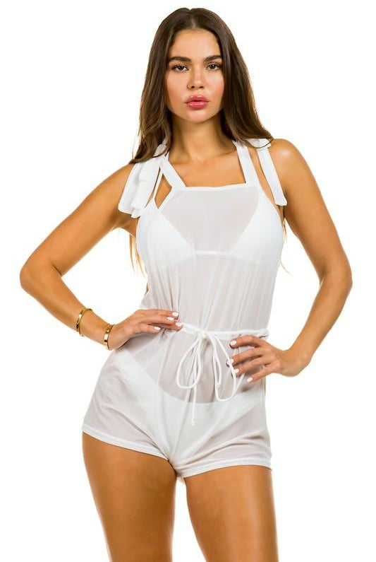 Women's Swimwear Two Piece Swimsuit With Jumpsuit Coverup