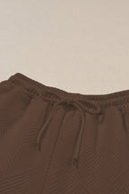 Textured Top and Pants Set