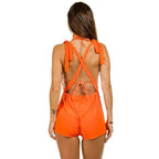 Two Piece Swimsuit With Jumpsuit Coverup - VacationGrabs