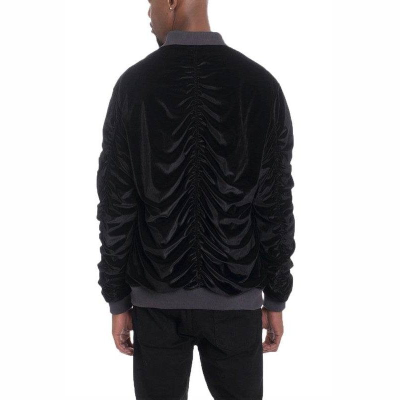 Men's Velour Bomber Jackets - VacationGrabs