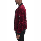 Men's Velour Bomber Jackets - VacationGrabs
