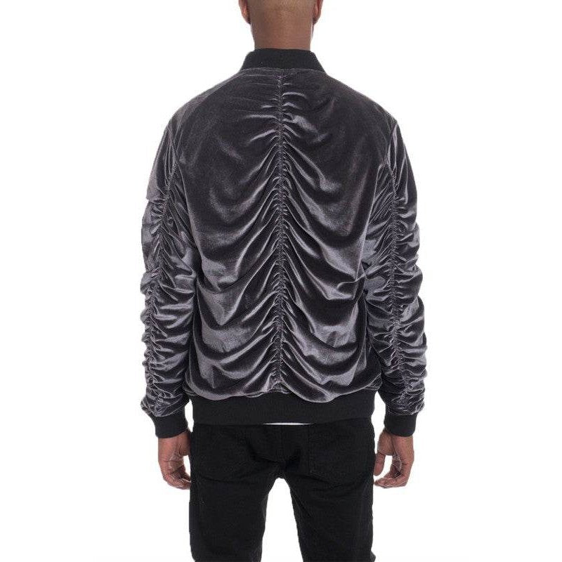 Men's Velour Bomber Jackets - VacationGrabs