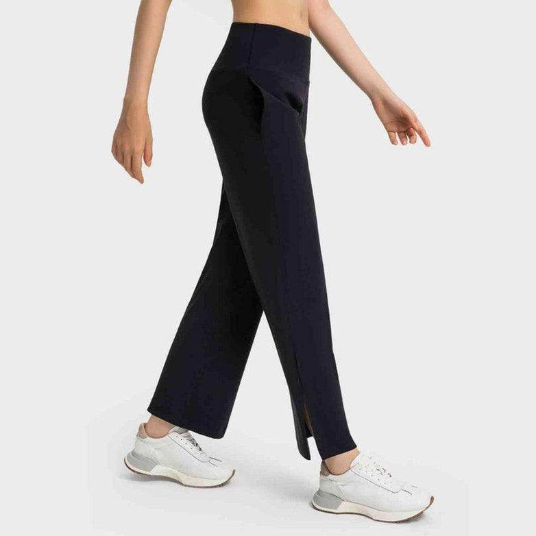 Slit Sport Pants - VacationGrabs
