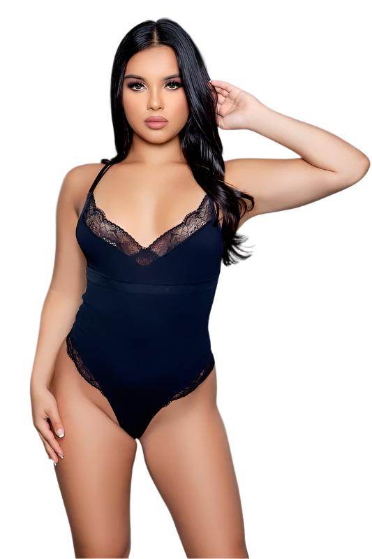 Maisie Bodysuit Lace Trim - VacationGrabs