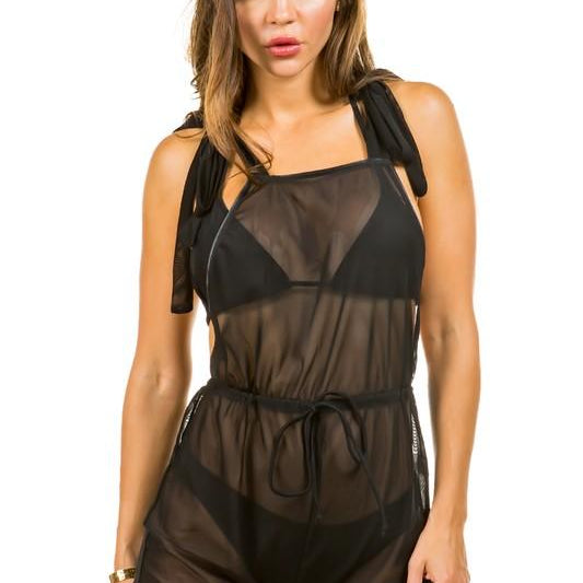 Women's Swimwear - 2PC Two Piece Swimsuit With Jumpsuit Coverup