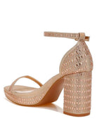 Ronan Rhinestones Embellished Block Sandals - VacationGrabs