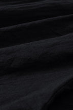 Solid Paperbag Waist Straight Leg Cropped Pants