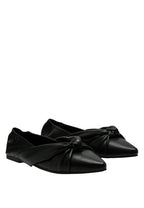 Ballerines élastiquées à détails noués Norma