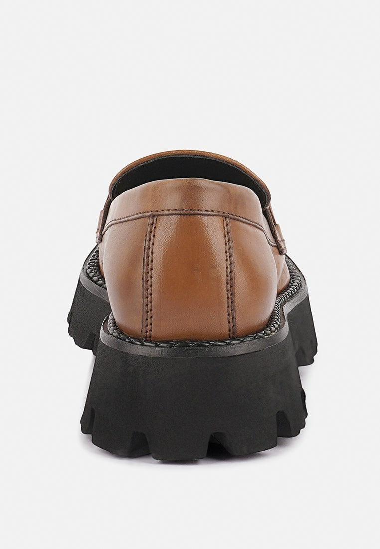 Mocassins en cuir épais Cheviot