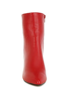 Red Rag Company metallic accent ankle boots with a sleek design and stylish zip closure