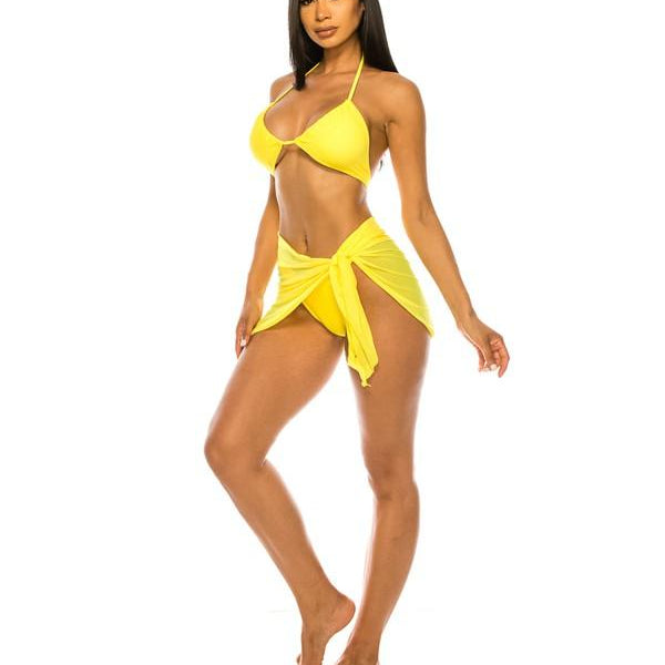 Women's Swimwear - 3PC Sets Womens Three-Piece Bikini Set