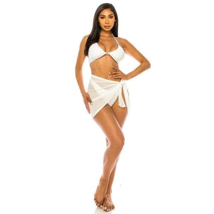 Womens Three-Piece Bikini Set - VacationGrabs